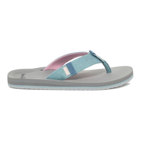 Sanuk Ziggy Switchfit Women's flip flop sandal New size 6 blue - Picture 2 of 6